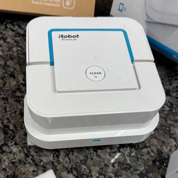 iRobot Braava jet 240 Mopping Robot - White with Blue Accents - Picture 2 of 14